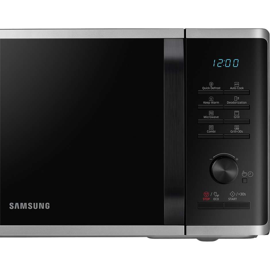 Samsung MG2AK3515AS Microonde Grill Cottura Croccante Capacita 23 Lt Potenza 1250 W Colore Nero, Argento