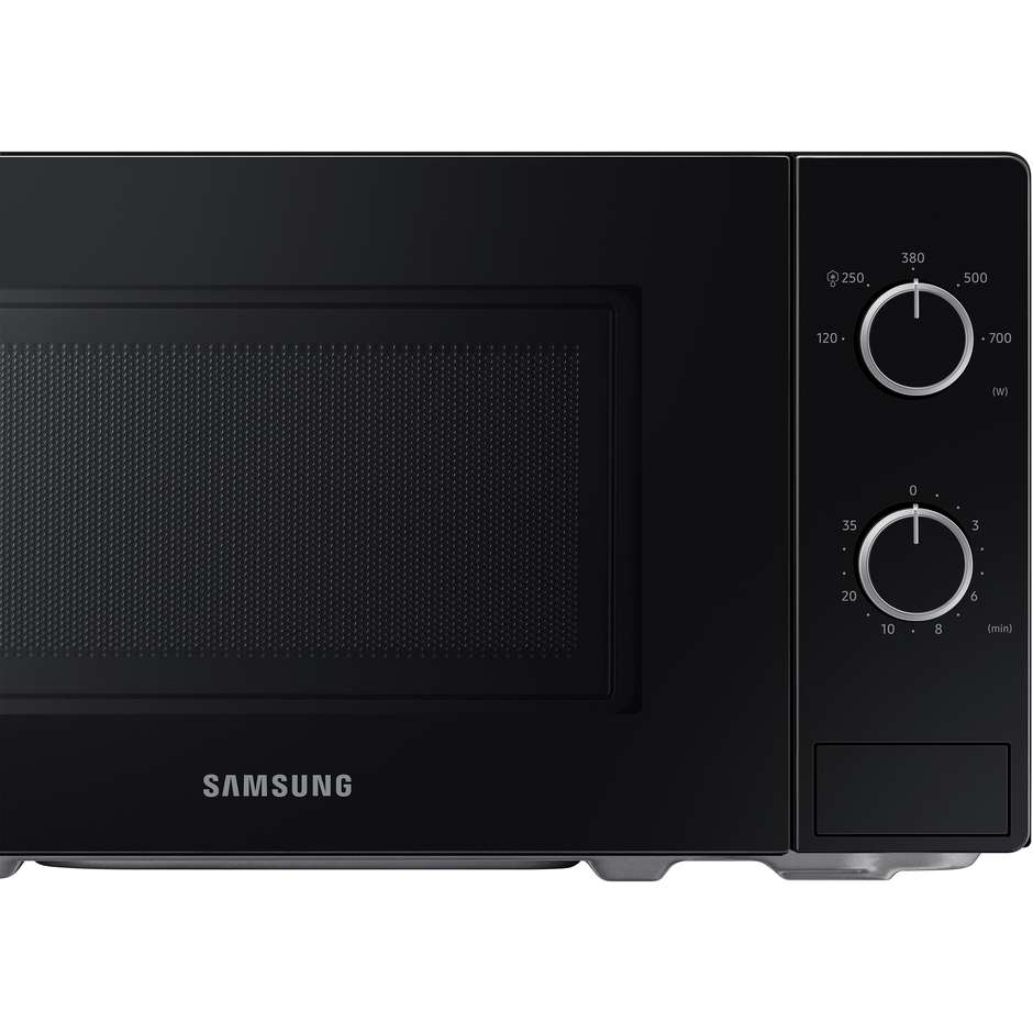Samsung MS20A3010AL/ET Forno a Microonde 20 L 700 W Solo Microonde con Scongelamento e Piatto Girevole 25,5 cm, Nero