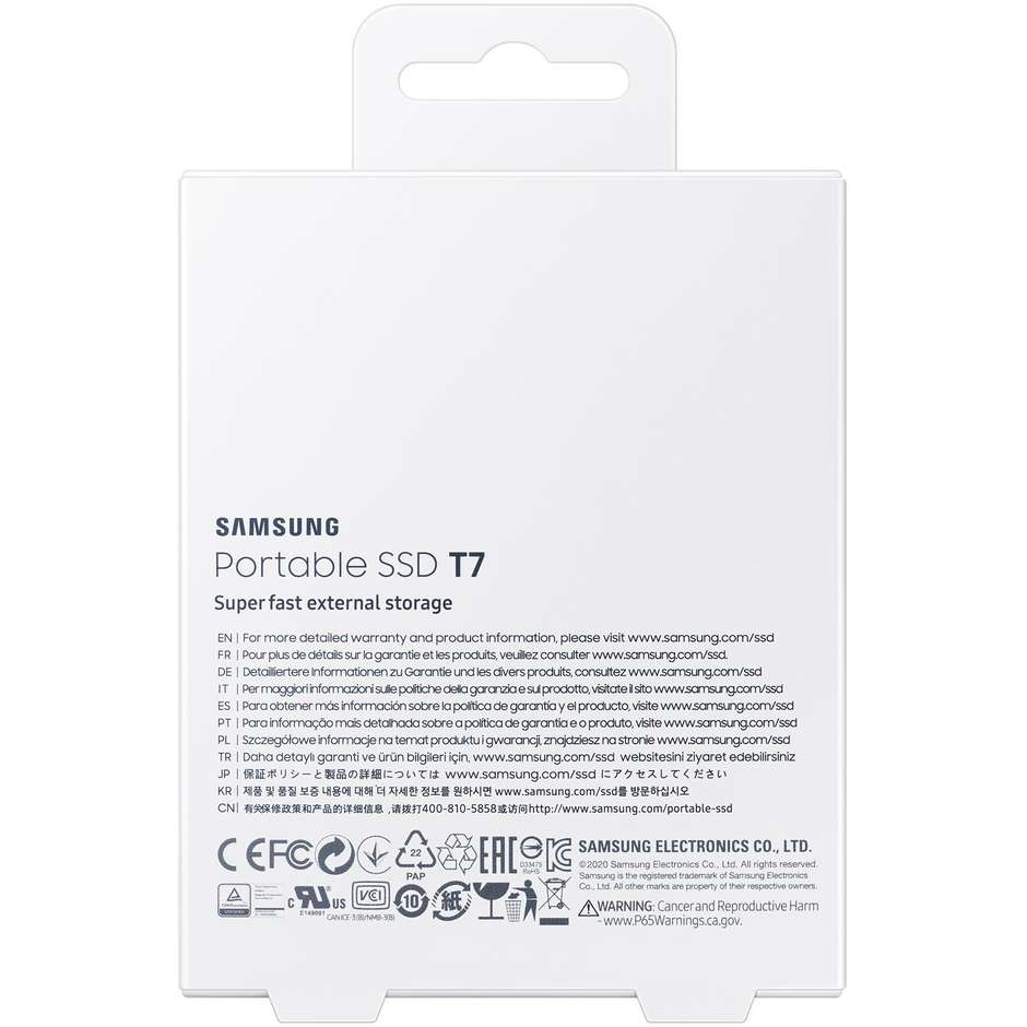 Samsung MU-PC500H SSD Esterno Portatile Memoria 500 Gb USB 3.2 colore Indigo Blue
