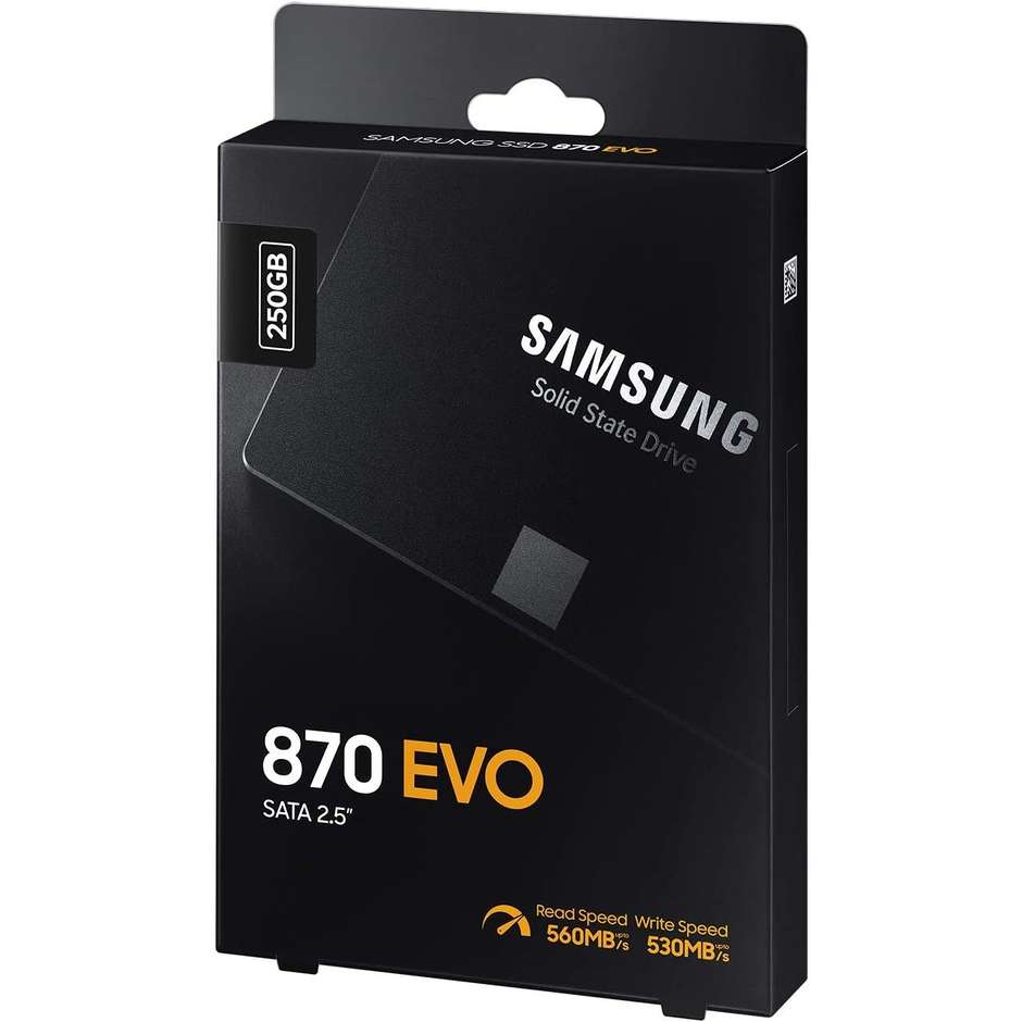 Samsung MZ-77E250B 870 EVO SSD 250 GB 2.5" interfaccia SATA III V-NAND