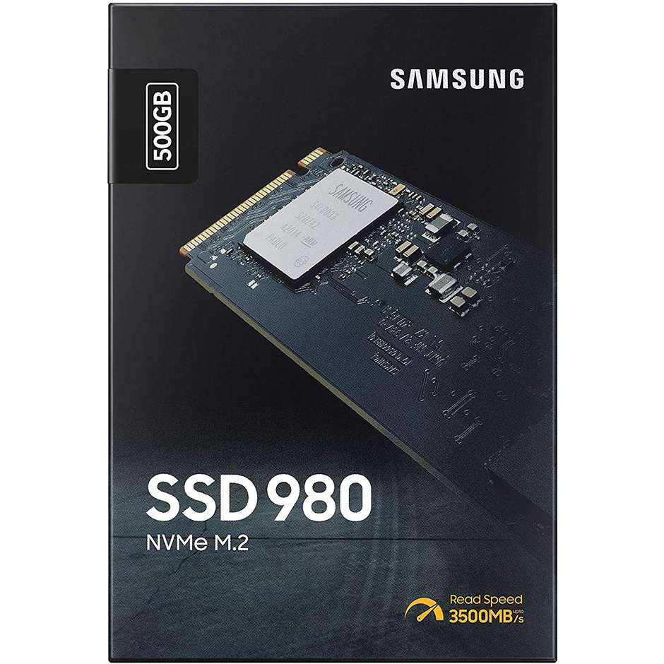 Samsung MZ-V8V500BW 980 NVMe M.2 SSD interna 500 GB PCI Express 3.0 V-NAND