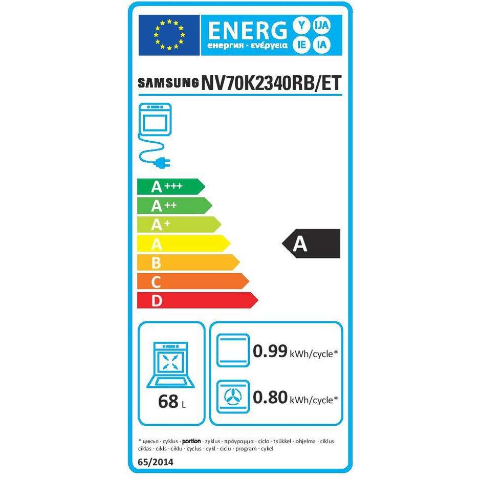 Samsung NV75N7677RS Forno elettrico multifunzione da incasso Dual Cook 75 litri classe A+ colore inox