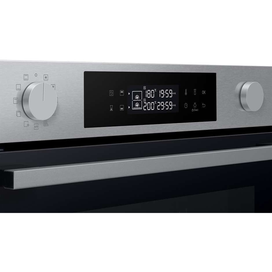SAMSUNG NV7B44403BS Forno da Incasso Multifunzione 76 L Classe A+ Idrolitico Vapor Clean Acciaio Inox