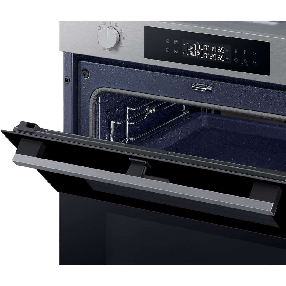 SAMSUNG NV7B45403BS Forno da Incasso Multifunzione 76 L Classe A+ Idrolitico Vapor Clean Acciaio Inox