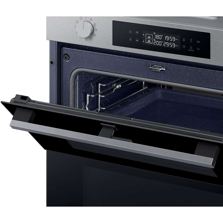 SAMSUNG NV7B45403BS Forno da Incasso Multifunzione 76 L Classe A+ Idrolitico Vapor Clean Acciaio Inox