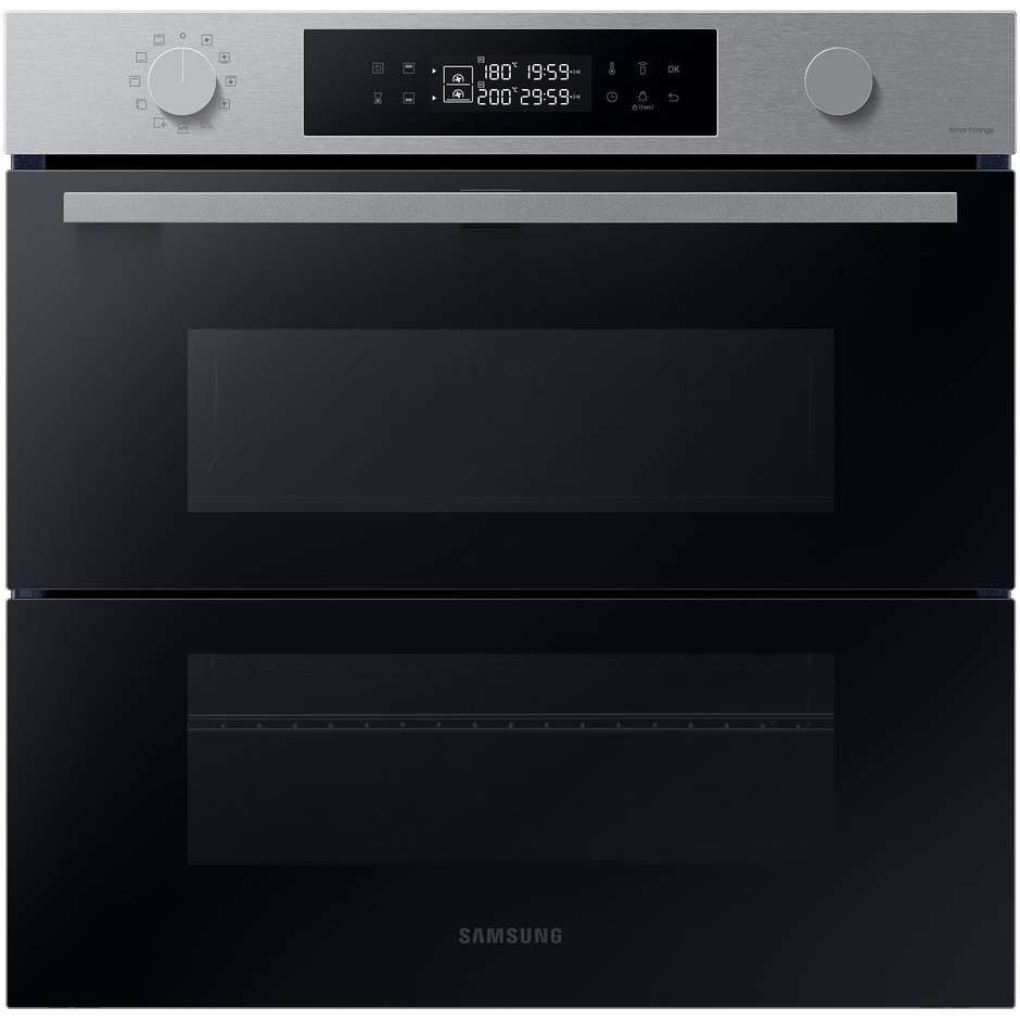 Samsung NV7B45403BS/U5 forno Dual Cook Flex Serie 4 da 76 L con doppia porta e Wi-Fi, A+
