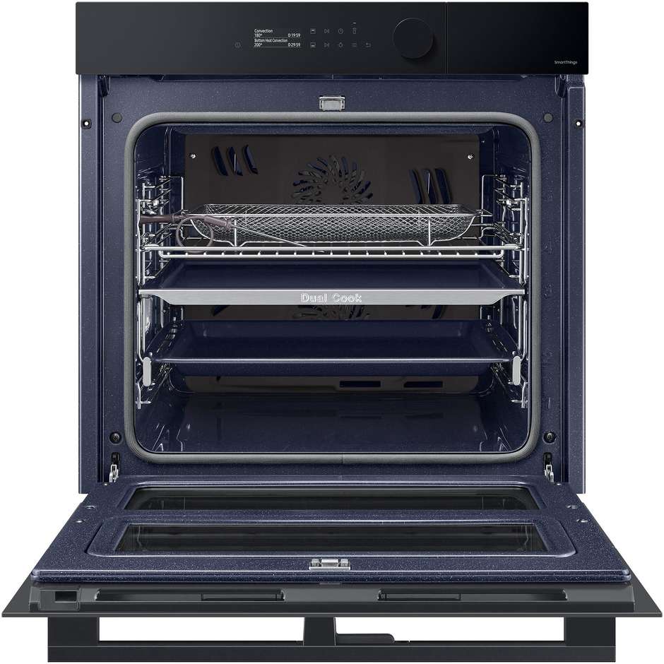SAMSUNG NV7B5760WBK Forno da Incasso Multifunzione 76 L Classe A+ Funzione Vapore Acciaio Inox