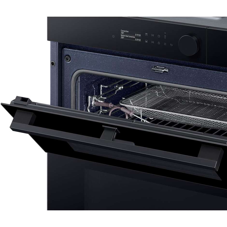 SAMSUNG NV7B5760WBK Forno da Incasso Multifunzione 76 L Classe A+ Funzione Vapore Acciaio Inox