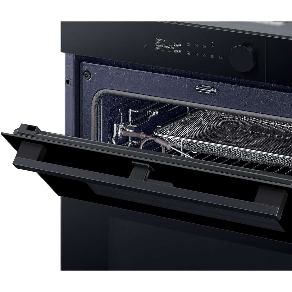 SAMSUNG NV7B5760WBK Forno da Incasso Multifunzione 76 L Classe A+ Funzione Vapore Acciaio Inox