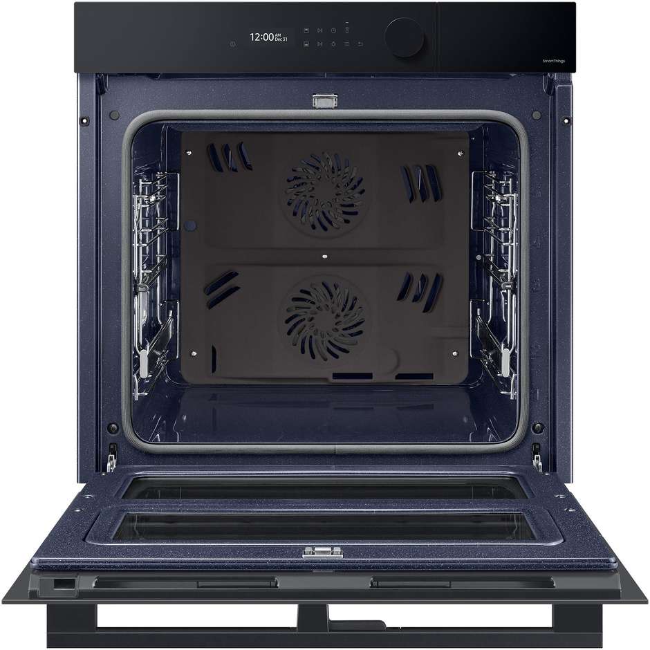 Samsung NV7B5760WBK Serie 5 Forno Dual Cook Flex da Incasso 76 Litri Vapore Catalitico Wi-Fi SmartThings Classe A+ Nero