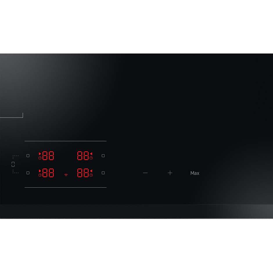 Samsung NZ64B5045GK Piano Cottura a Induzione 60 cm con Flex Zone Wi-Fi SmartThings 7400W Vetroceramica Nero