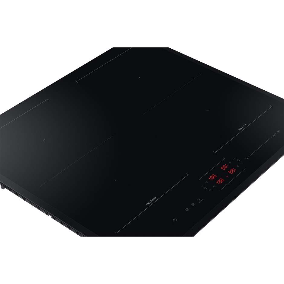 Samsung NZ64B5066K Bespoke Piano Cottura a Induzione 60 cm con Dual Flex Zone Connettività Wi-Fi SmartThings 7400W Nero