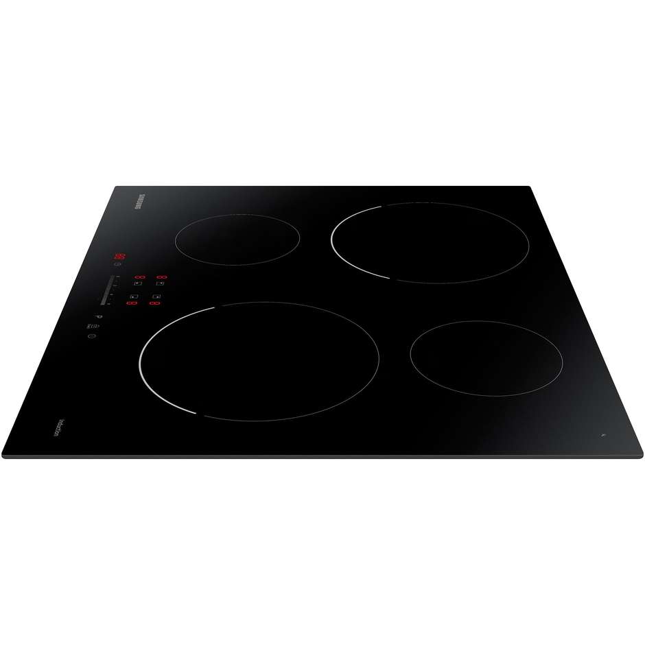 Samsung NZ64T3707AK Piano Cottura a Induzione 60 cm 4 Zone con PowerBoost Touch Control 7000W Vetroceramica Nero