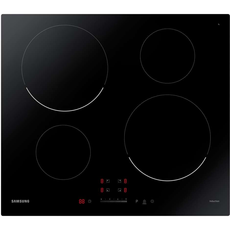 SAMSUNG NZ64T3707AK Piano Cottura a Induzione 60 cm 4 Zone Touch Control Nero