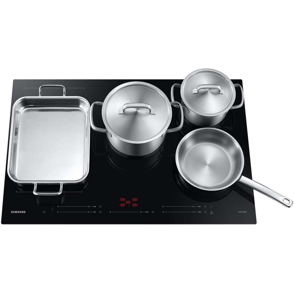 Samsung NZ85C5047FK Piano cottura a induzione 80 cm 5 Fornelli Colore Nero