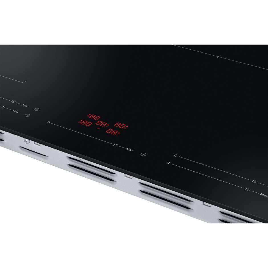 SAMSUNG NZ85C5047FK/U1 Piano Cottura a Induzione 80 cm 5 Zone Touch Control Nero