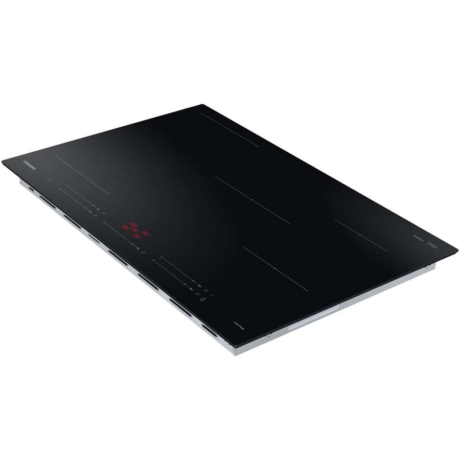 Samsung NZ85C5047FK/U1 Serie 5 Piano Cottura a Induzione 80 cm 5 Zone con Flex Zone Connettività Wi-Fi SmartThings 7400W