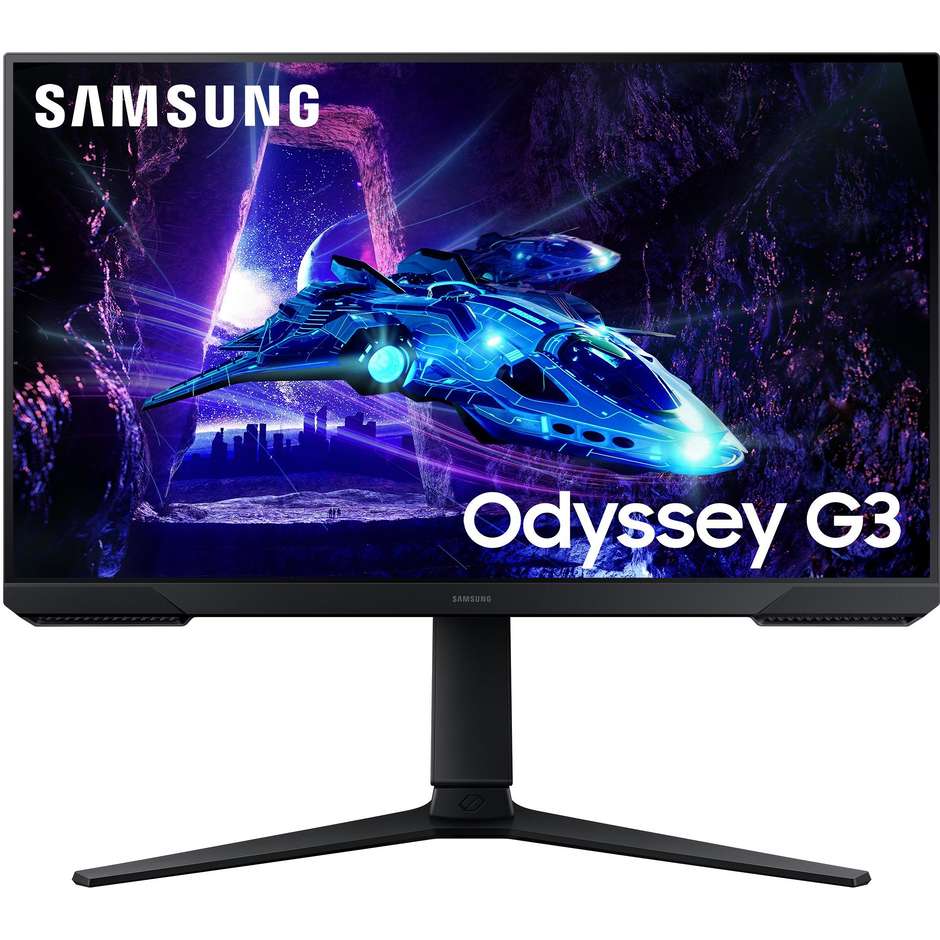 Samsung Odyssey G3 G30D Monitor Gaming 24" Full HD 180Hz 1ms AMD FreeSync Regolabile in Altezza Pivot DisplayPort HDMI Nero (LS24DG300EUXEN)