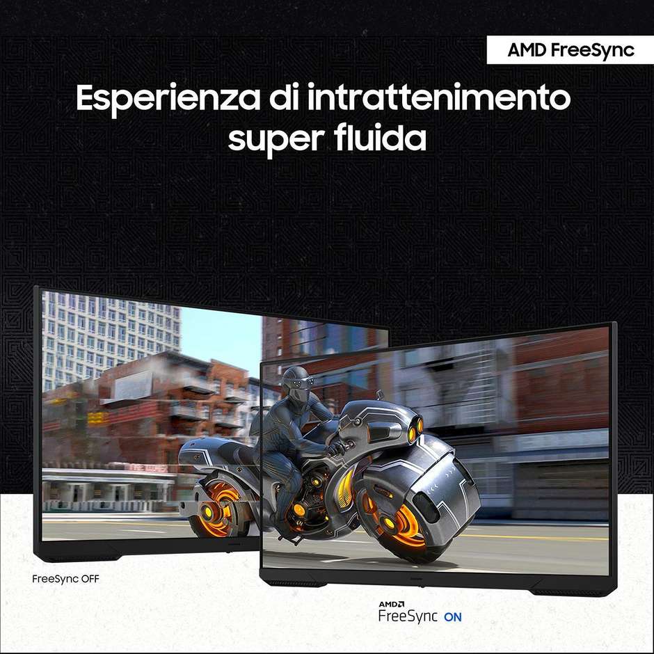 Samsung Odyssey G3 G30D Monitor Gaming 24" Full HD 180Hz 1ms AMD FreeSync Regolabile in Altezza Pivot DisplayPort HDMI Nero (LS24DG300EUXEN)
