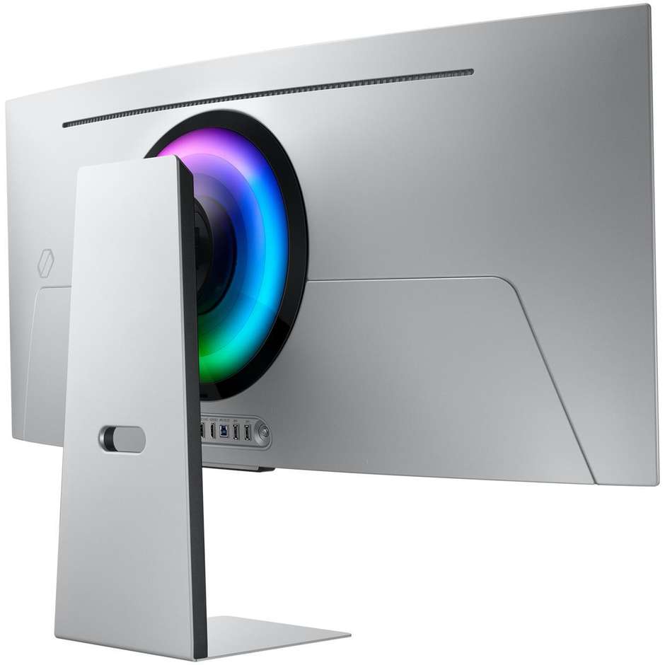 Samsung Odyssey OLED G8 G85SD Monitor Gaming Curvo 34" UltraWide QHD 175Hz 0.03ms OLED HDR True Black 400 Smart TV DisplayPort HDMI Argento (LS34DG850SUXEN)