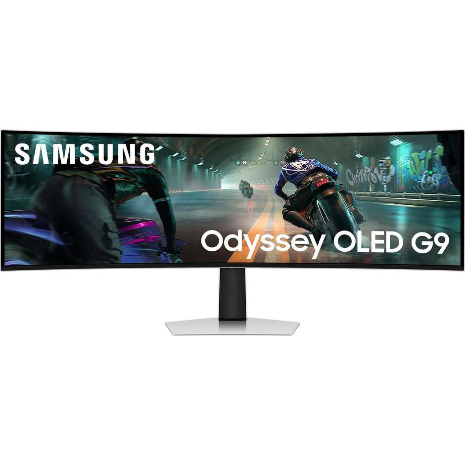 Samsung Odyssey OLED G9 G91SD Monitor Gaming 49" OLED Dual QHD Argento