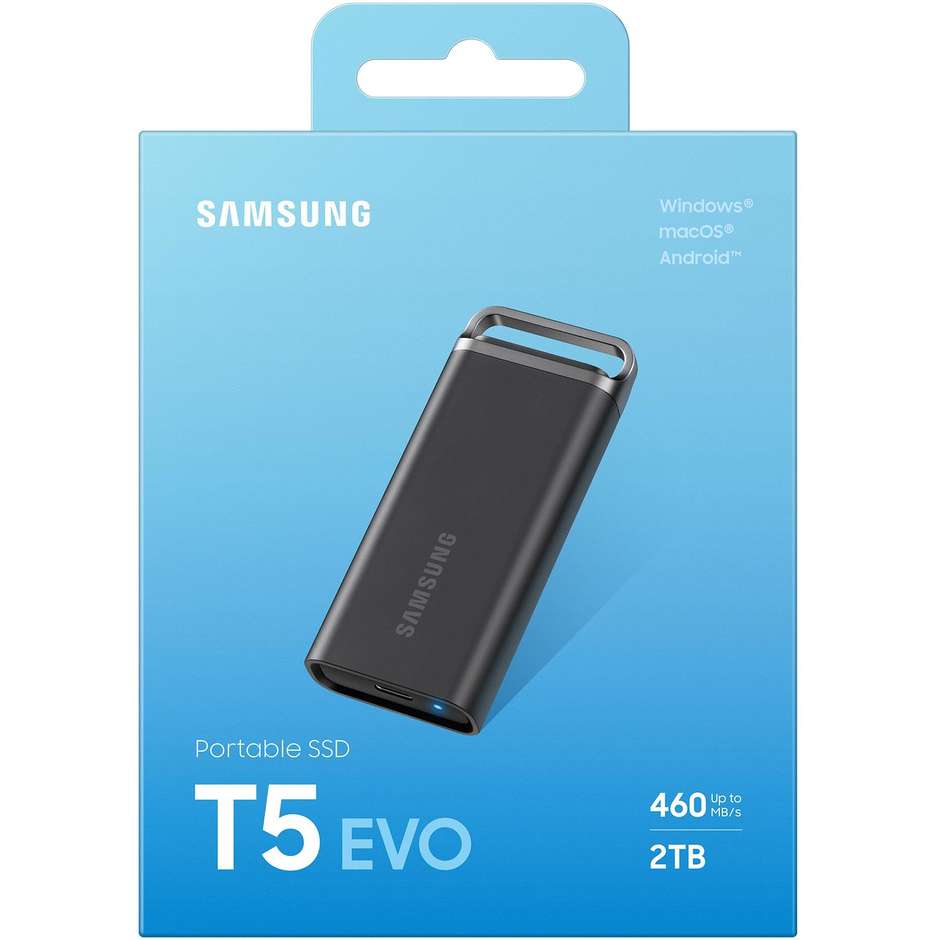 Samsung Portable SSD T5 EVO USB 3.2 2TB Colore Nero