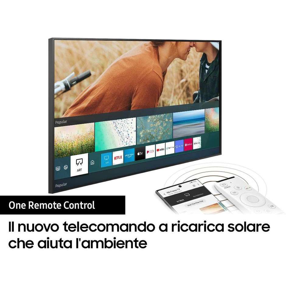 Samsung QE32LS03TCKXZT TV QLED 32'' Full HD Smart TV Wi-Fi Classe G colore cornice nero