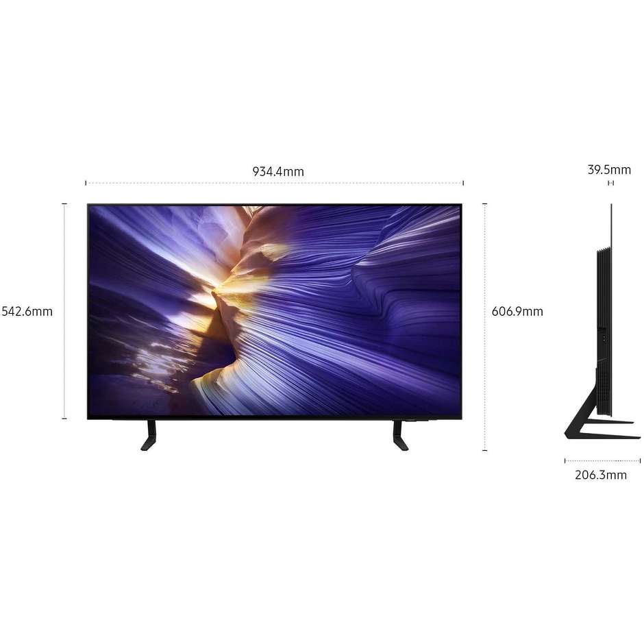 Samsung QE42S90FAEXZT TV OLED 4K Ultra HD Smart TV Wi-Fi Classe G Colore Nero