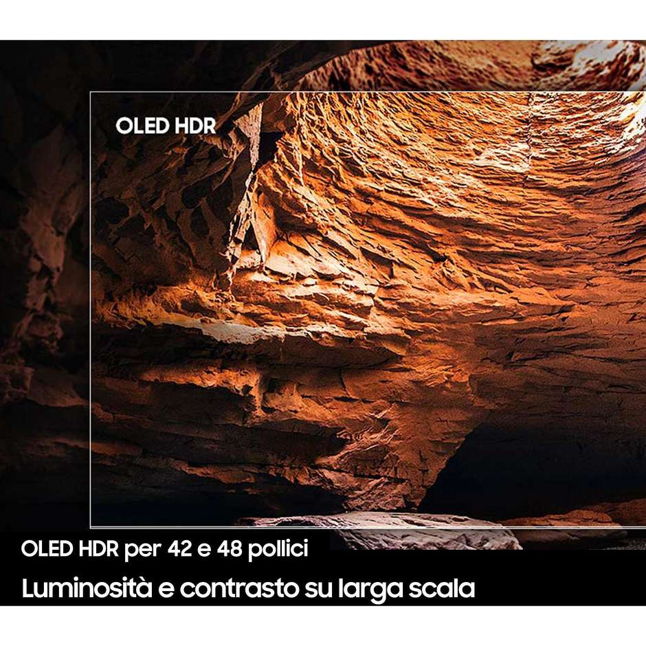 Samsung QE42S90FAEXZT TV OLED 4K Ultra HD Smart TV Wi-Fi Classe G Colore Nero