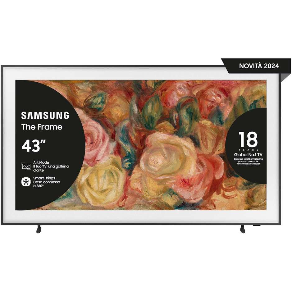 Samsung QE43LS03DAUXZT TV QLED 43” 4K Ultra HD Smart TV Wi-Fi Classe G Colore Nero