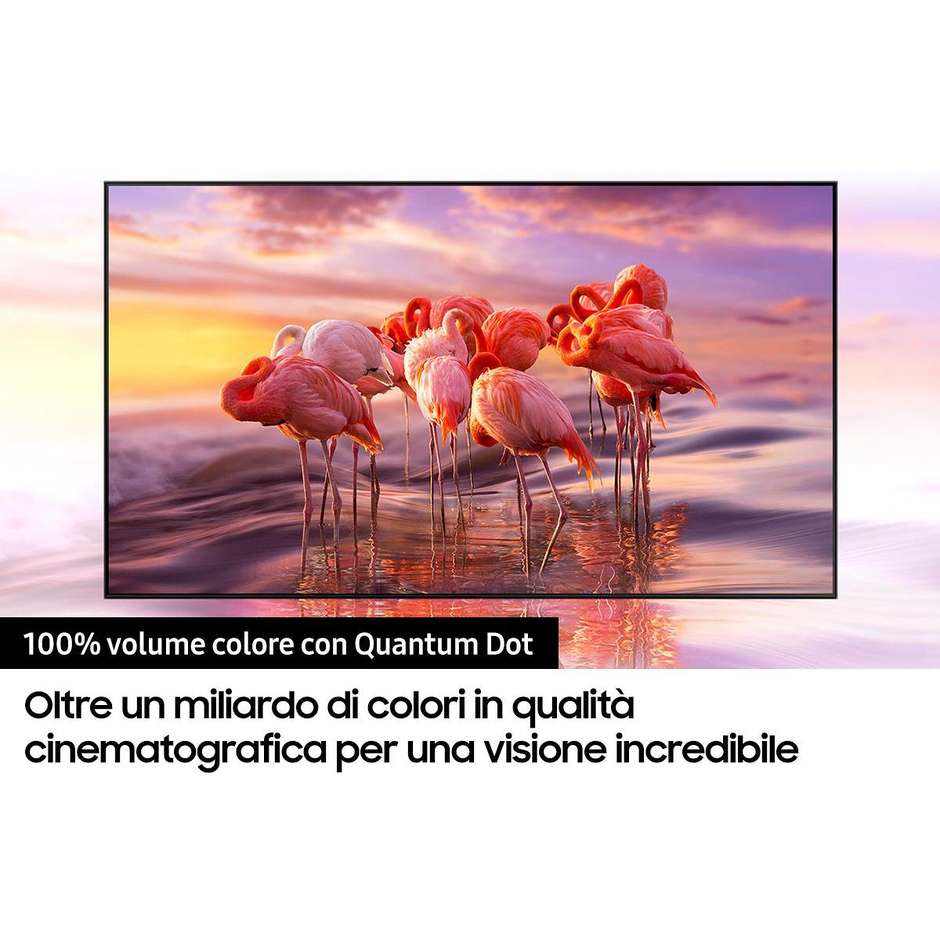 Samsung QE43Q60AAUXZT Tv QLED 2021 43" 4K Ultra HD Smart Tv Wifi classe G colore nero