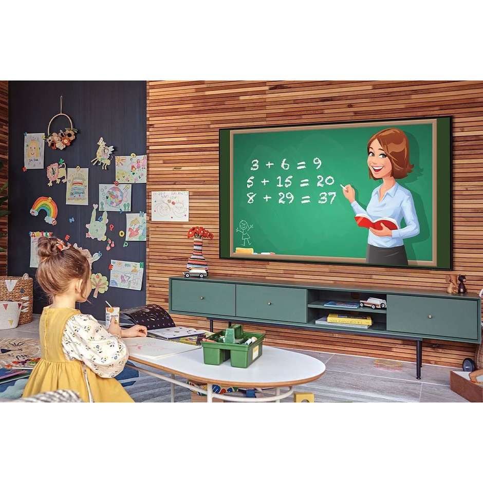 Samsung QE43Q60AAUXZT Tv QLED 2021 43" 4K Ultra HD Smart Tv Wifi classe G colore nero