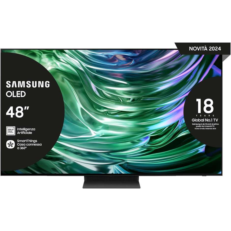 Samsung QE48S90DAEXZT TV OLED 48” 4K Ultra HD Smart TV Wi-Fi Classe G Colore Nero