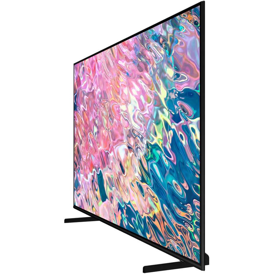 Samsung QE50Q60BAU Tv QLED 50" 4K Ultra HD Smart Tv Wi-Fi Classe F Colore cornice Nero