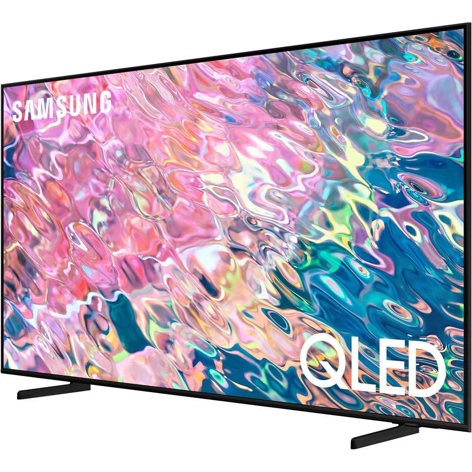 Samsung QE50Q60BAU Tv QLED 50" 4K Ultra HD Smart Tv Wi-Fi Classe F Colore cornice Nero