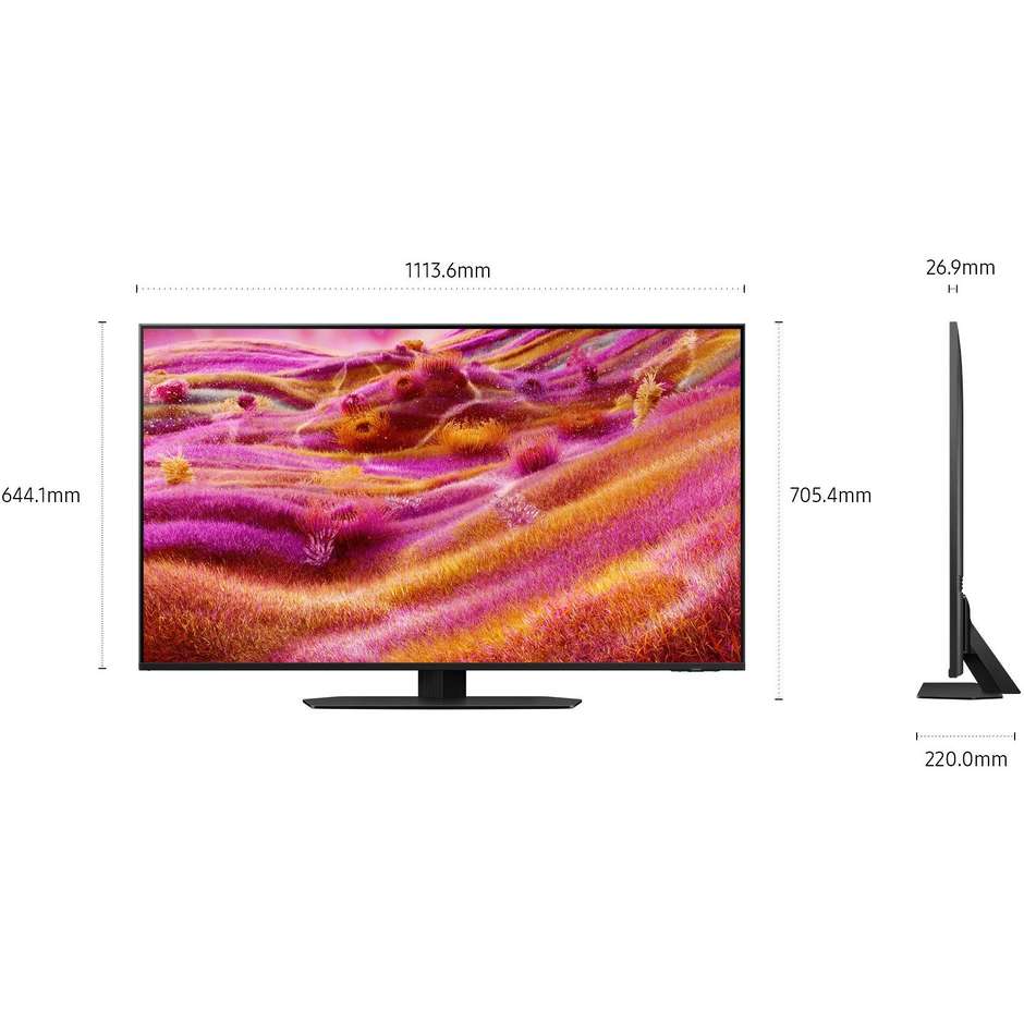 Samsung QE50QN90FATXZT TV Neo QLED 50" 4K Ultra HD Smart TV Wi-Fi Classe F Colore Nero