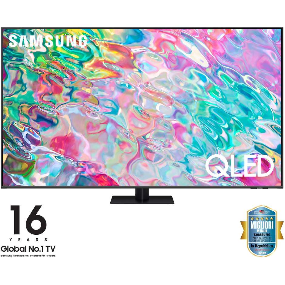 Samsung QE55Q70BAT Tv QLED 65" 4K Ultra HD Smart TV Wi-Fi Classe G Colore cornice Grigio