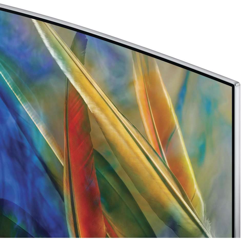 Samsung QE55Q7CAMT Tv QLED 55" curvo 4K Ultra HD Smart Tv Wi-fi classe B nero, argento