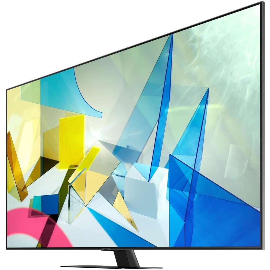 Samsung QE55Q80TATXZT Tv QLED 2020 55" 4K Ultra HD HDR Smart Tv Wifi classe B colore argento