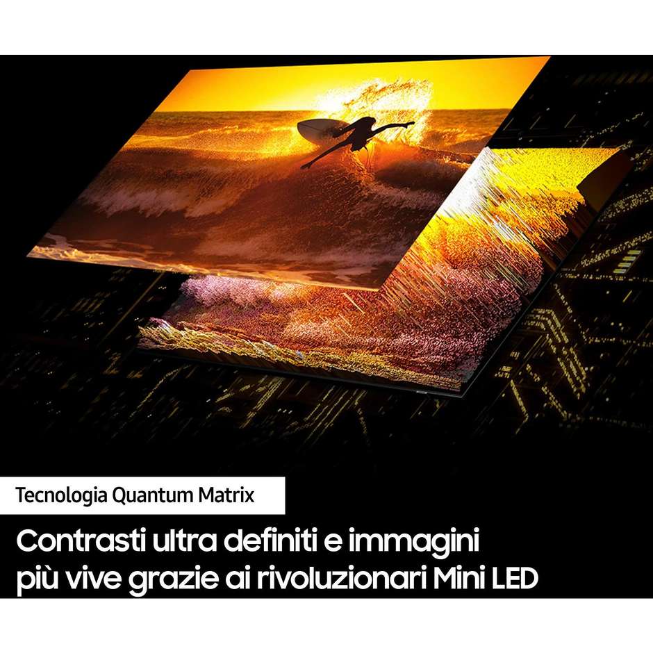 SAMSUNG QE55QN85DBTXZT Smart TV 55" Neo QLED 4K Ultra HD Tizen OS Colore Carbon,Silver