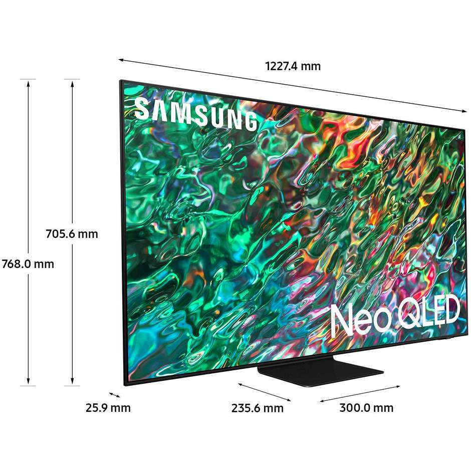 Samsung QE55QN90BA Tv Neo QLED 55" 4K Ultra HD Smart Tv Wi-Fi Classe F Colore cornice Nero