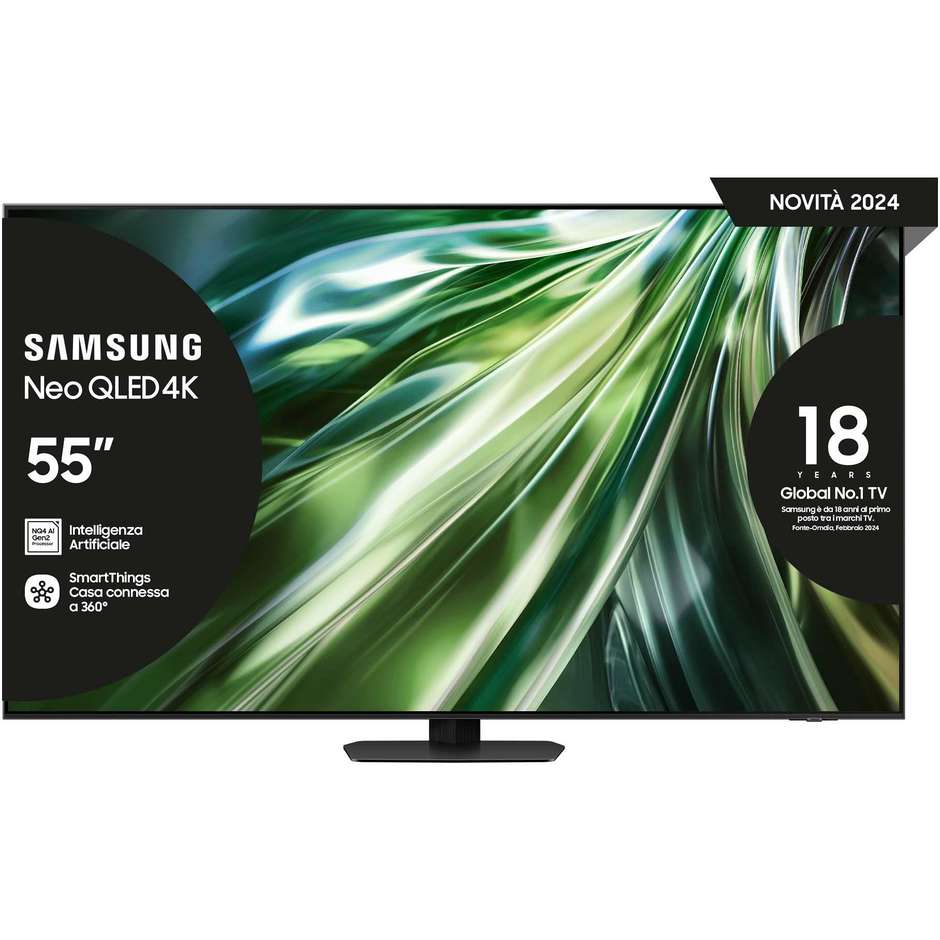 Samsung QE55QN90DATXZT TV Neo QLED 55" 4K Ultra HD Smart TV Wi-Fi Classe F Colore Nero