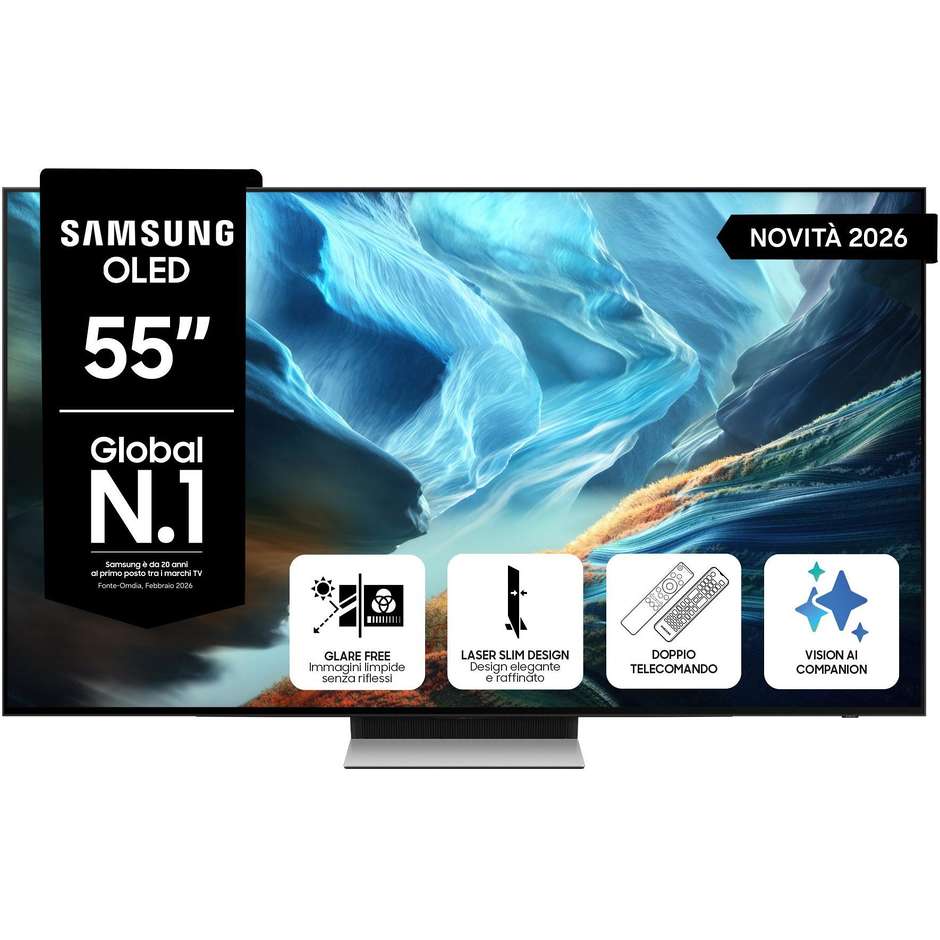 Samsung QE55S90HAEXZT OLED 55" 4K 165Hz Smart TV Nero