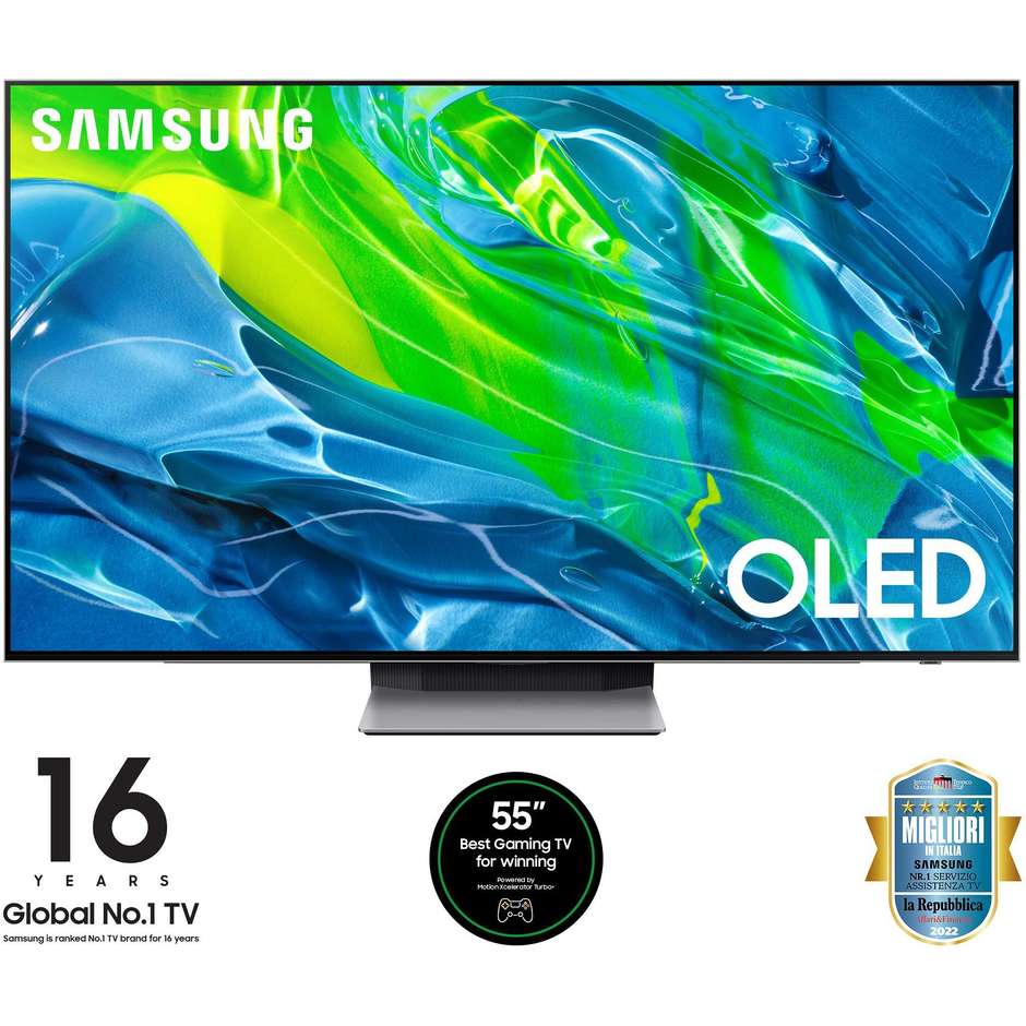 Samsung QE55S95BATXZT TV OLED 55" 4K Ultra HD Smart TV Wi-Fi Classe G colore cornice nero