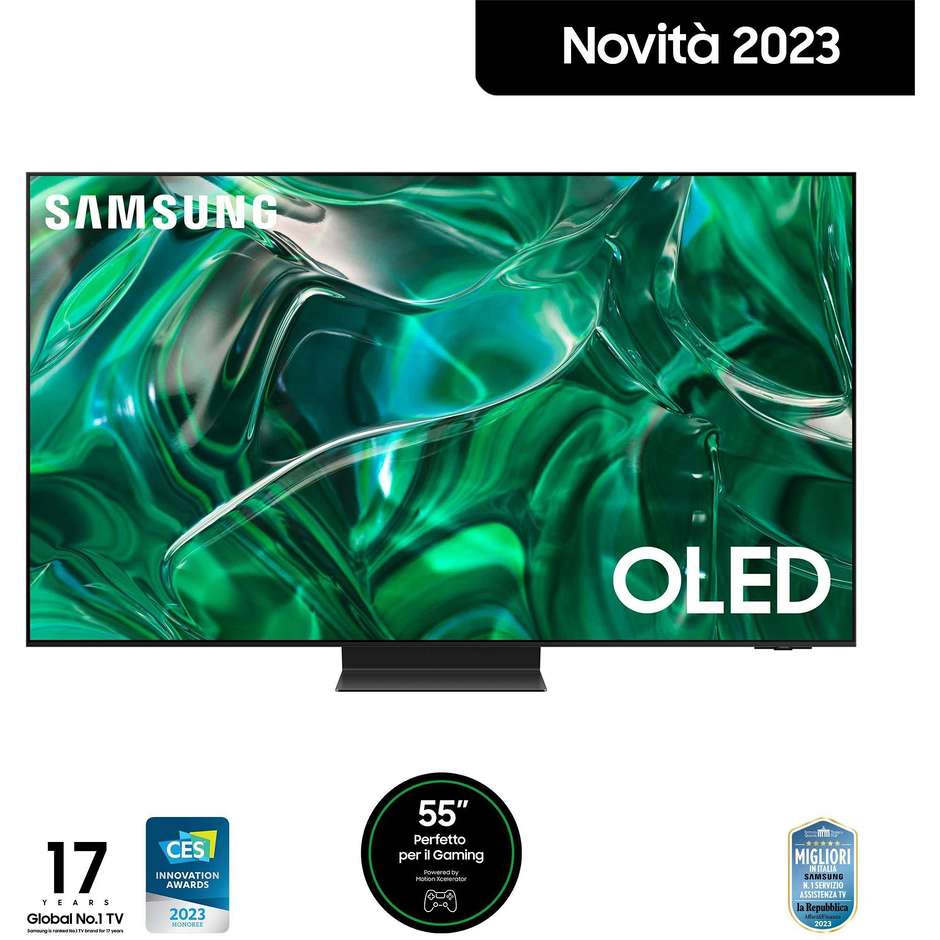 Samsung QE55S95CAT Smart TV 55" QD-OLED 4K 144Hz Dolby Atmos Tizen Nero
