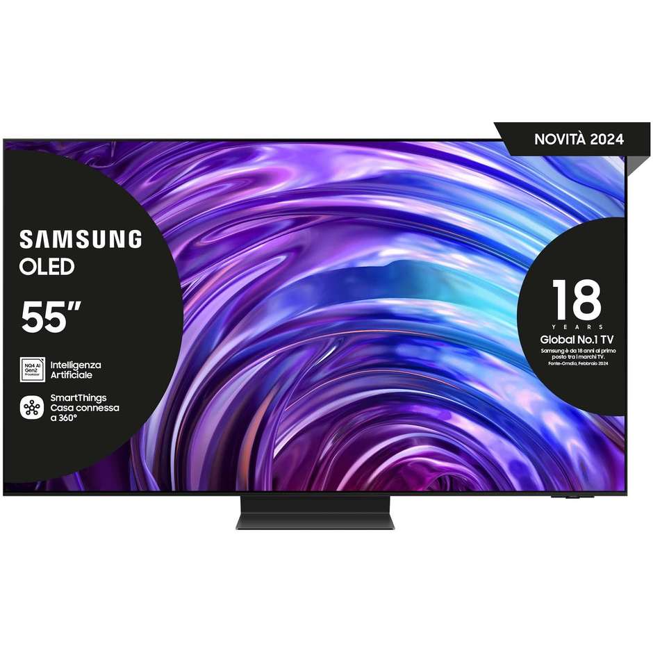 Samsung QE55S95DATXZT TV OLED 55" 4K Ultra HD Smart TV Wi-Fi Classe G Colore Graphite