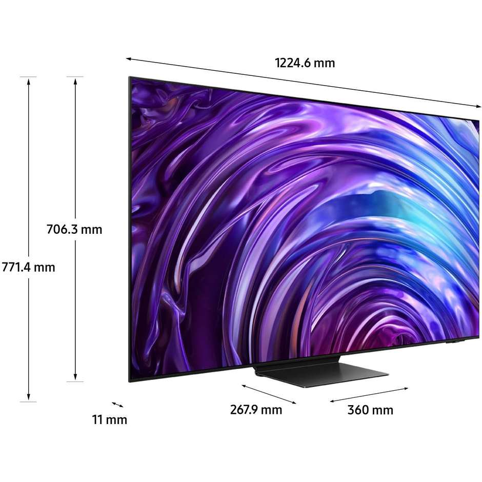 Samsung QE55S95DATXZT TV OLED 55" 4K Ultra HD Smart TV Wi-Fi Classe G Colore Graphite