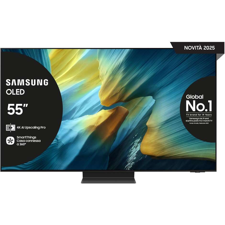 SAMSUNG QE55S95FATXZT Smart TV 55" OLED 4K Ultra HD Tizen OS Colore Black