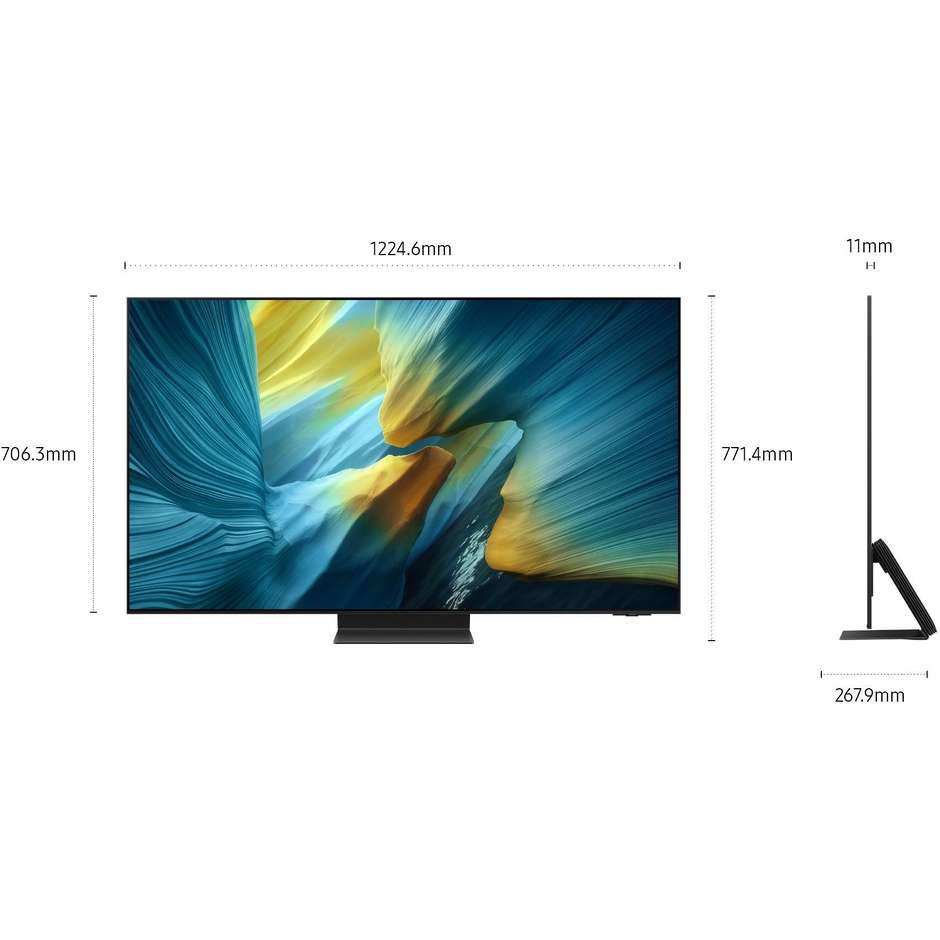 Samsung QE55S95FATXZT Smart TV OLED 55" 4K Ultra HD Wi-Fi DVB-T2 Classe G Nero