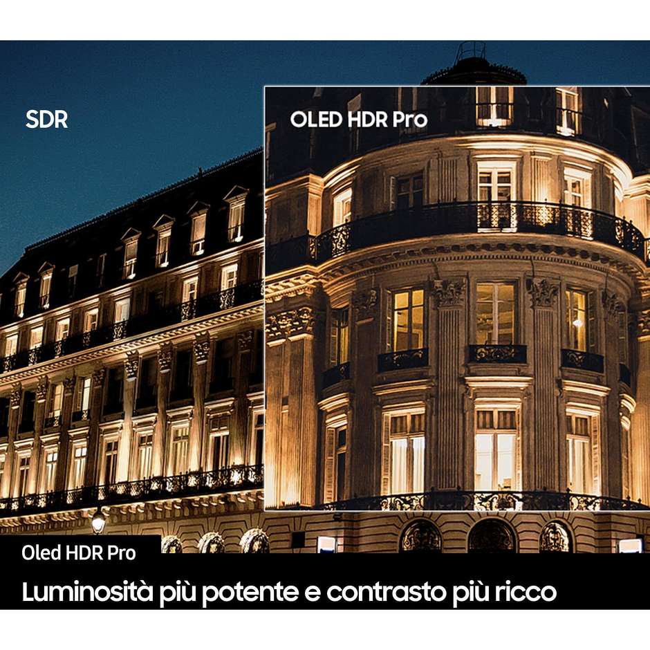 Samsung QE55S95FATXZT Smart TV OLED 55" 4K Ultra HD Wi-Fi DVB-T2 Classe G Nero